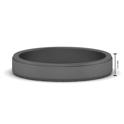 Simple Flat Wedding Band 4MM