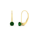 14K Yellow Gold / Green Emerald / Lab Grown