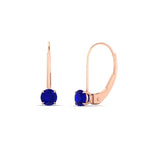 14K Rose Gold / Blue Sapphire / Lab Grown