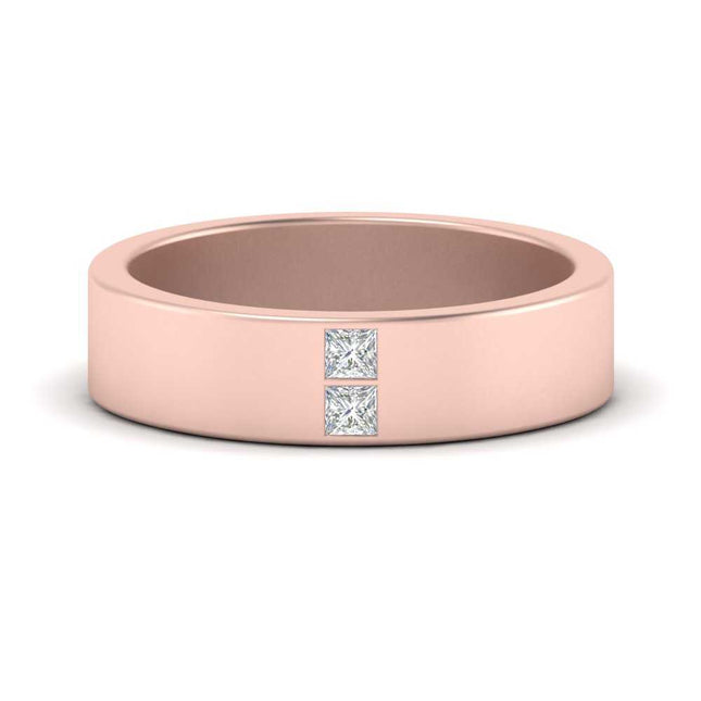 Square Diamond Mens Band