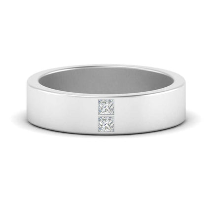 Square Diamond Mens Band