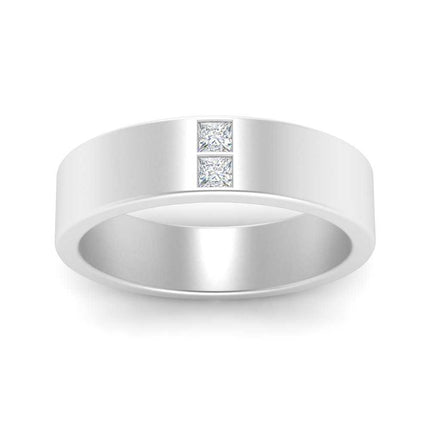 Square Diamond Mens Band