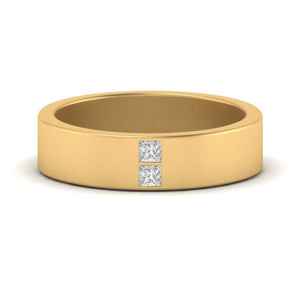 Square Diamond Mens Band