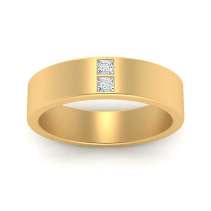 Square Diamond Mens Band