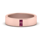 14k Rose Gold / Pink Sapphire / Lab Grown