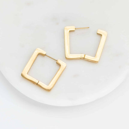 Alex Square Hoop Earrings