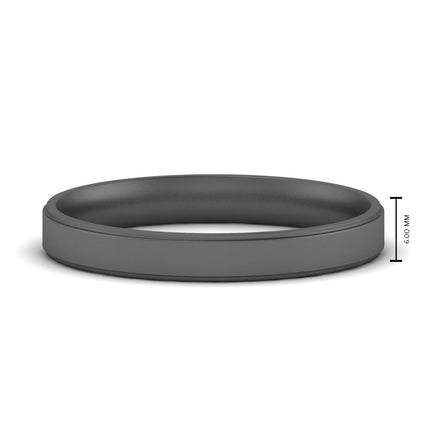 4 mm Steps Edge Comfort Fit Mens Band
