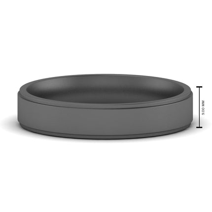 4 mm Steps Edge Comfort Fit Mens Band