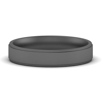 4 mm Steps Edge Comfort Fit Mens Band