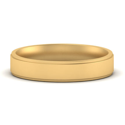 4 mm Steps Edge Comfort Fit Mens Band