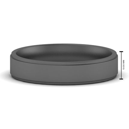 4 mm Steps Edge Comfort Fit Mens Band