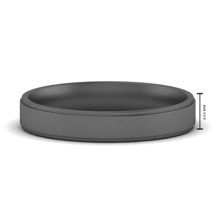 4 mm Steps Edge Comfort Fit Mens Band