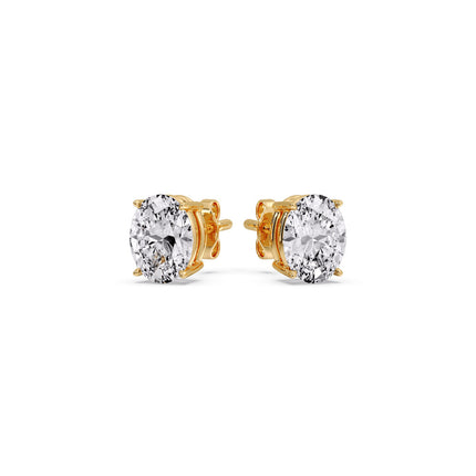 Stud Earring Basket Oval Shaped