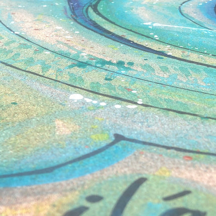 Surf Hand Painted Cork Yoga Mat