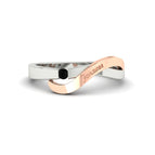 14k Rose Gold / Black Diamond / Lab Grown