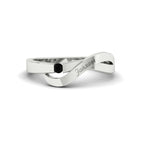 14k White Gold / Black Diamond / Lab Grown