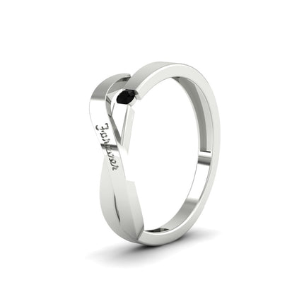 Swirl Love Mens Wedding Ring