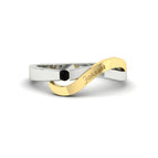 14k Yellow Gold / Black Diamond / Lab Grown
