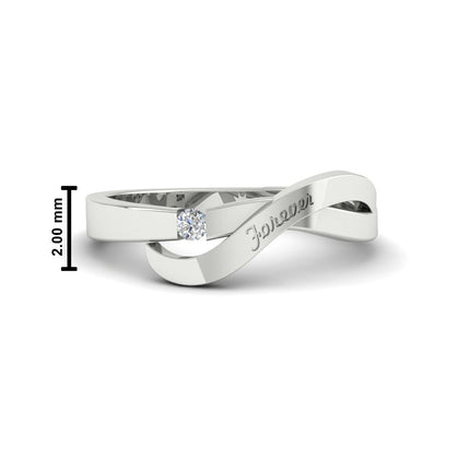 Swirl Love Mens Wedding Ring