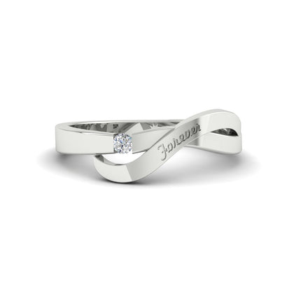 Swirl Love Mens Wedding Ring