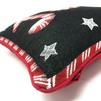 DaDa Bedding Set of 8 Pieces Peppermint Joy Holiday Table Tapestry - 4 Placemats, 2 Table Runners, 2 Throw Pillow Covers (12904)