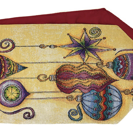 DaDa Bedding Bohemian Ornaments Colorful Holiday Lanterns Tapestry Dining Table Runner (14916)