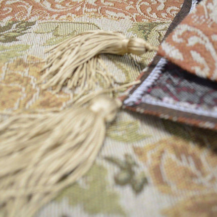 DaDa Bedding Floral Nature Garden Beige Orange Spices Tapestry Table Runner (10072)