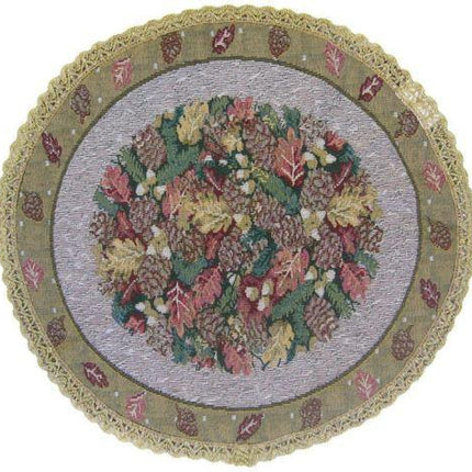 DaDa Bedding Festive Christmas Fiesta Floral Round Tapestry Table Cloth