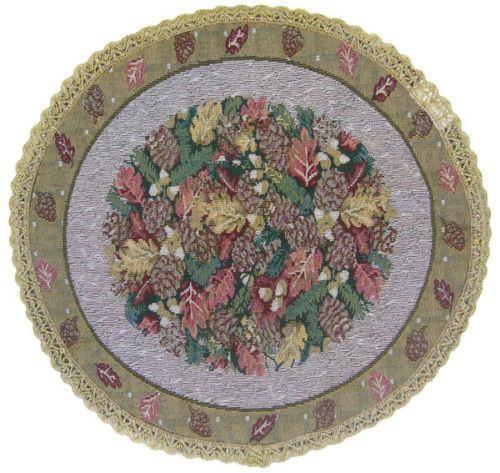 DaDa Bedding Festive Christmas Fiesta Floral Round Tapestry Table Cloth