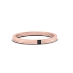 14k Rose Gold / Black Diamond / Lab Grown