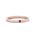 14k Rose Gold / Pink Sapphire / Lab Grown