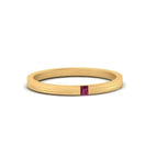 14k Yellow Gold / Pink Sapphire / Lab Grown