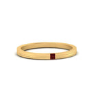 14k Yellow Gold / Ruby / Lab Grown