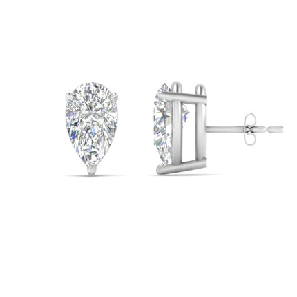 Diamond Pear Cut 3 Prong Earring