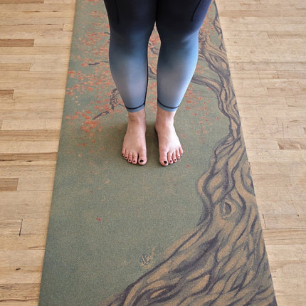 Tree Pose Cork Yoga Mat