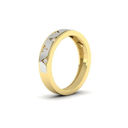 Two Tone Male Wedding Band