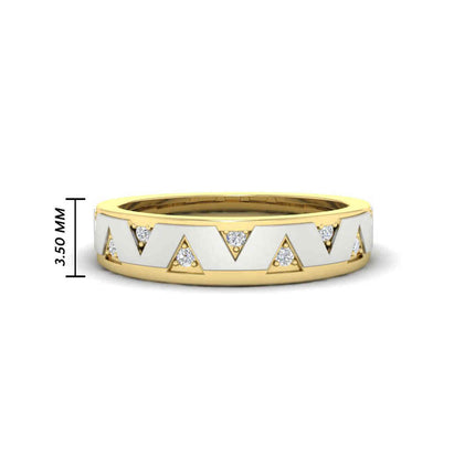 Two Tone Male Wedding Band