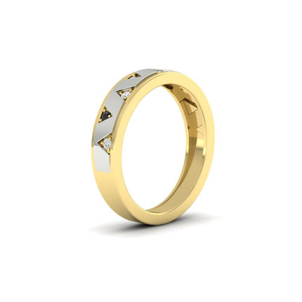 Two Tone Male Wedding Band