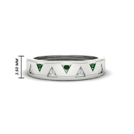 Two Tone Male Wedding Band