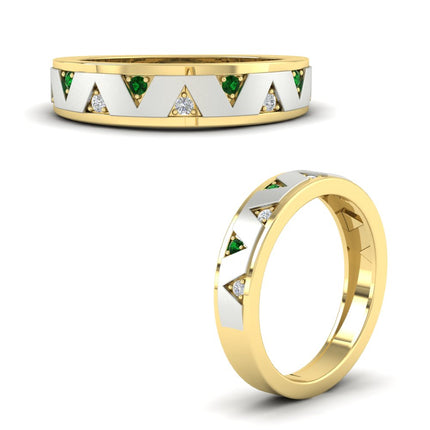 Two Tone Male Wedding Band