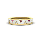 14k Yellow Gold / Pink Sapphire / Lab Grown