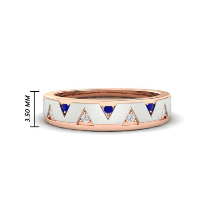 Two Tone Male Wedding Band