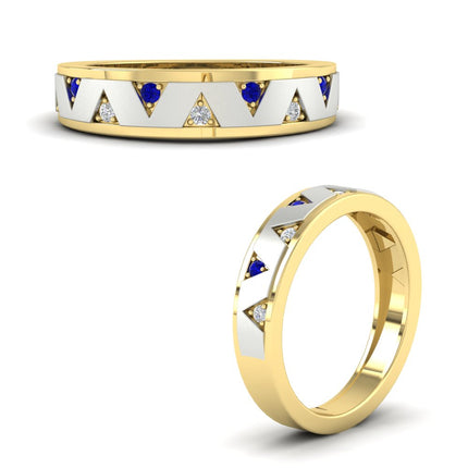 Two Tone Male Wedding Band