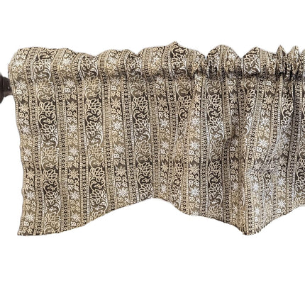 DaDa Bedding Moroccan Paisley Filigree Floral Window Curtain Valance - 18" x 52" (JHW-885)