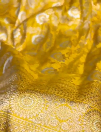 Exclusive Pure Banarasi Soft Meenakari Weaving Katan Silk Saree